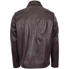 Brown Real Leather Jacket Men The Leather Fit
