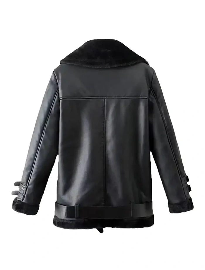 Rivera Shearling Sheepskin Leather Jacket The Leather Fit