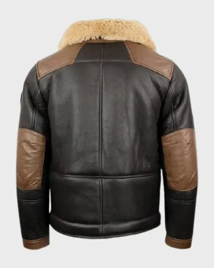 Jones-SF Shearling Bomber Black Jacket The Leather Fit