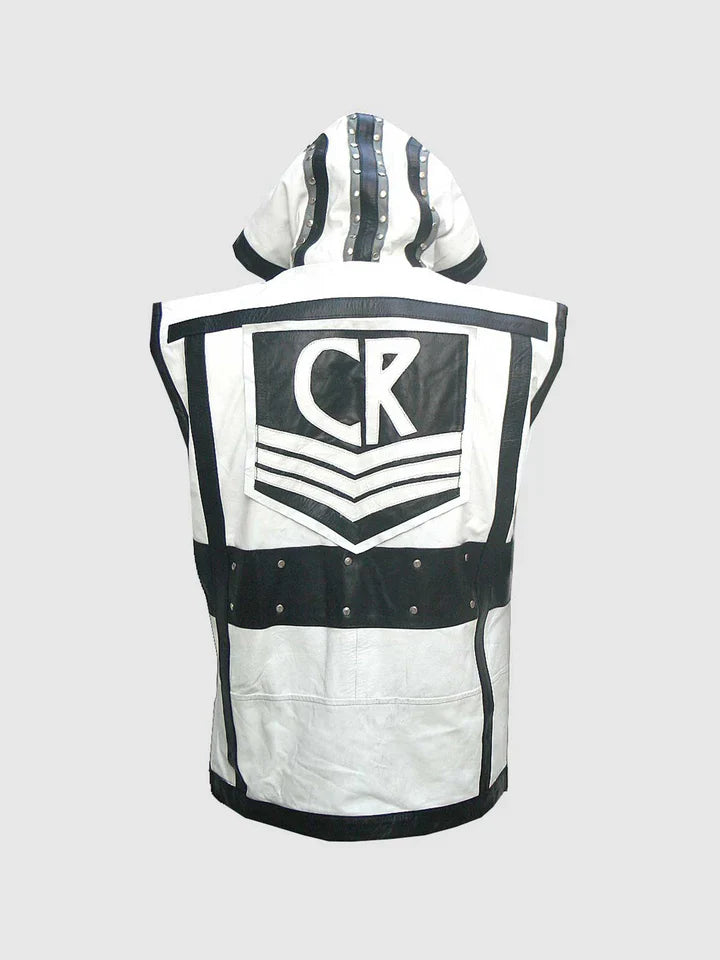 Black & White Leather Vest The Leather Fit