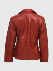 Zipper Leather Biker Coat The Leather Fit