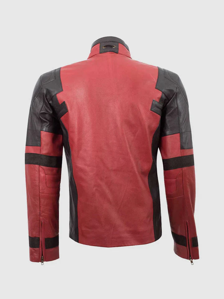 Red And Black Leather Jacket The Leather Fit