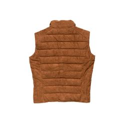 Mens Jackson Suede Brown Leather Vest The Leather Fit