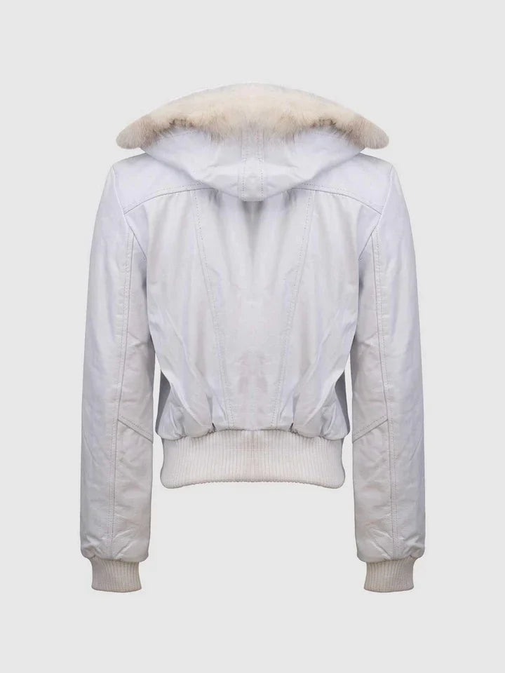 White Fur Leather Jacket The Leather Fit