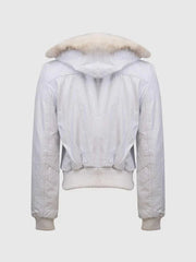 White Fur Leather Jacket The Leather Fit