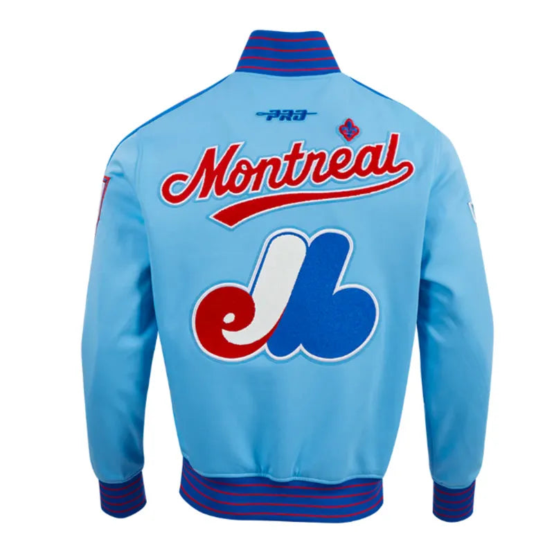 Montreal Expos Logo Game Day Uni Blue Jacket The Leather Fit