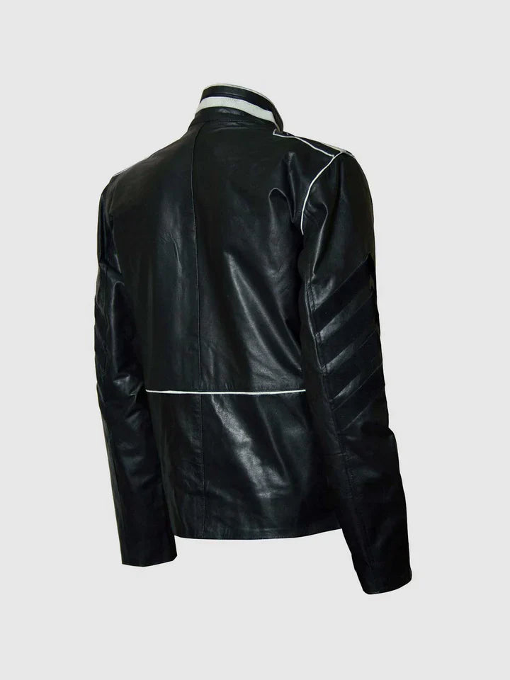 Classic Black Military Jacket The Leather Fit