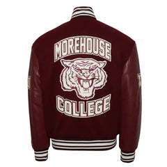 Morehouse College Maroon Varsity Jacket The Leather Fit