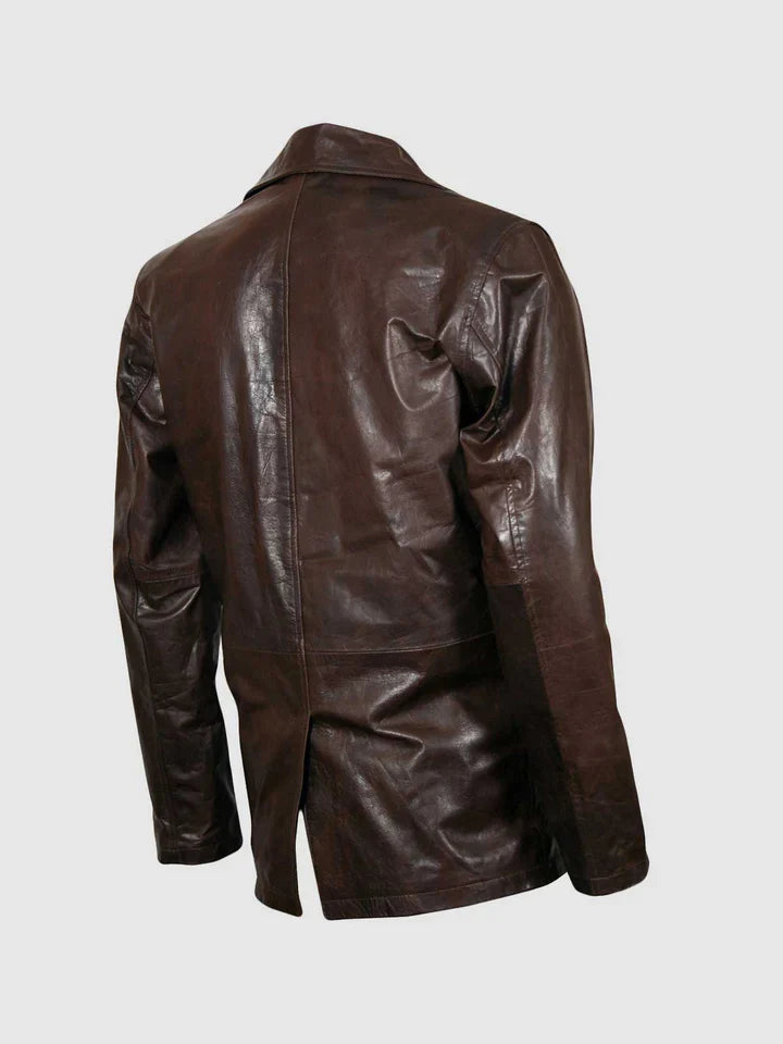 Brown Leather Blazer The Leather Fit