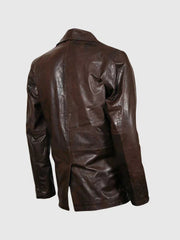 Brown Leather Blazer The Leather Fit