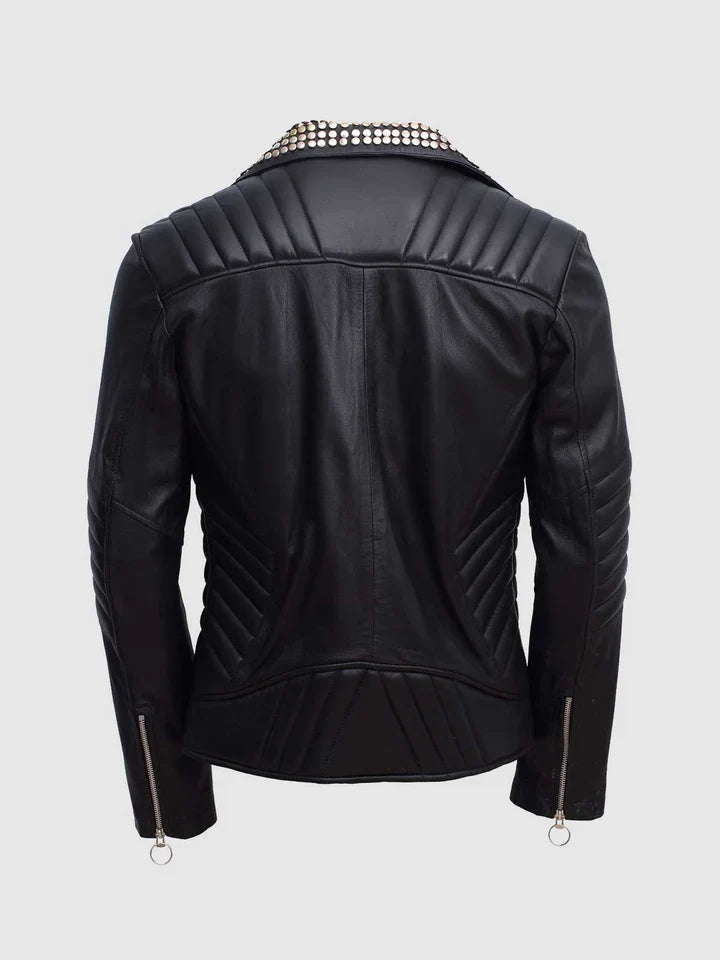 Classic Spiked Leather Jacket The Leather Fit