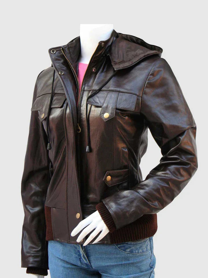 Leather Jacket With Hoodie The Leather Fit