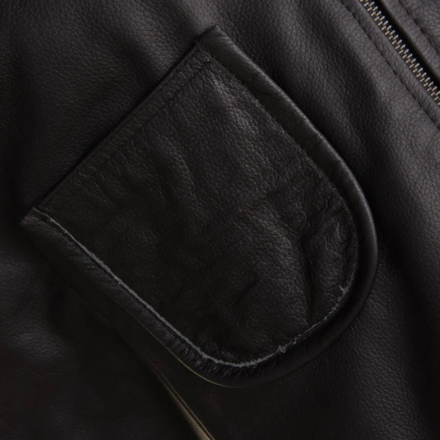 Black Quilted Leather Vest for Men The Leather Fit