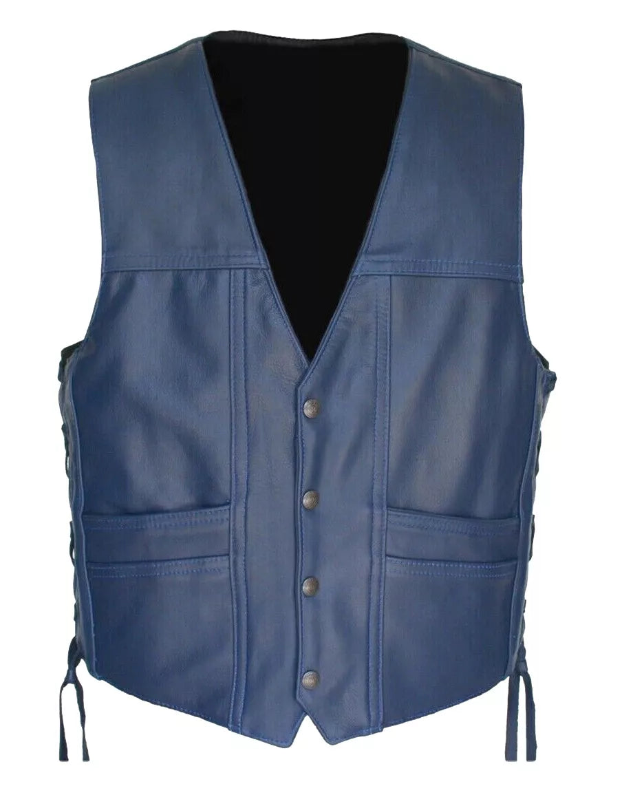 Genuine Leather Club Vest – Rugged, Stylish, and Built to Last The Leather Fit