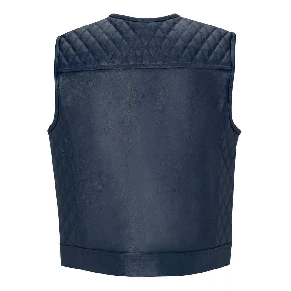 Premium Sheepskin Leather Vest – Lightweight Comfort, Biker Edge The Leather Fit