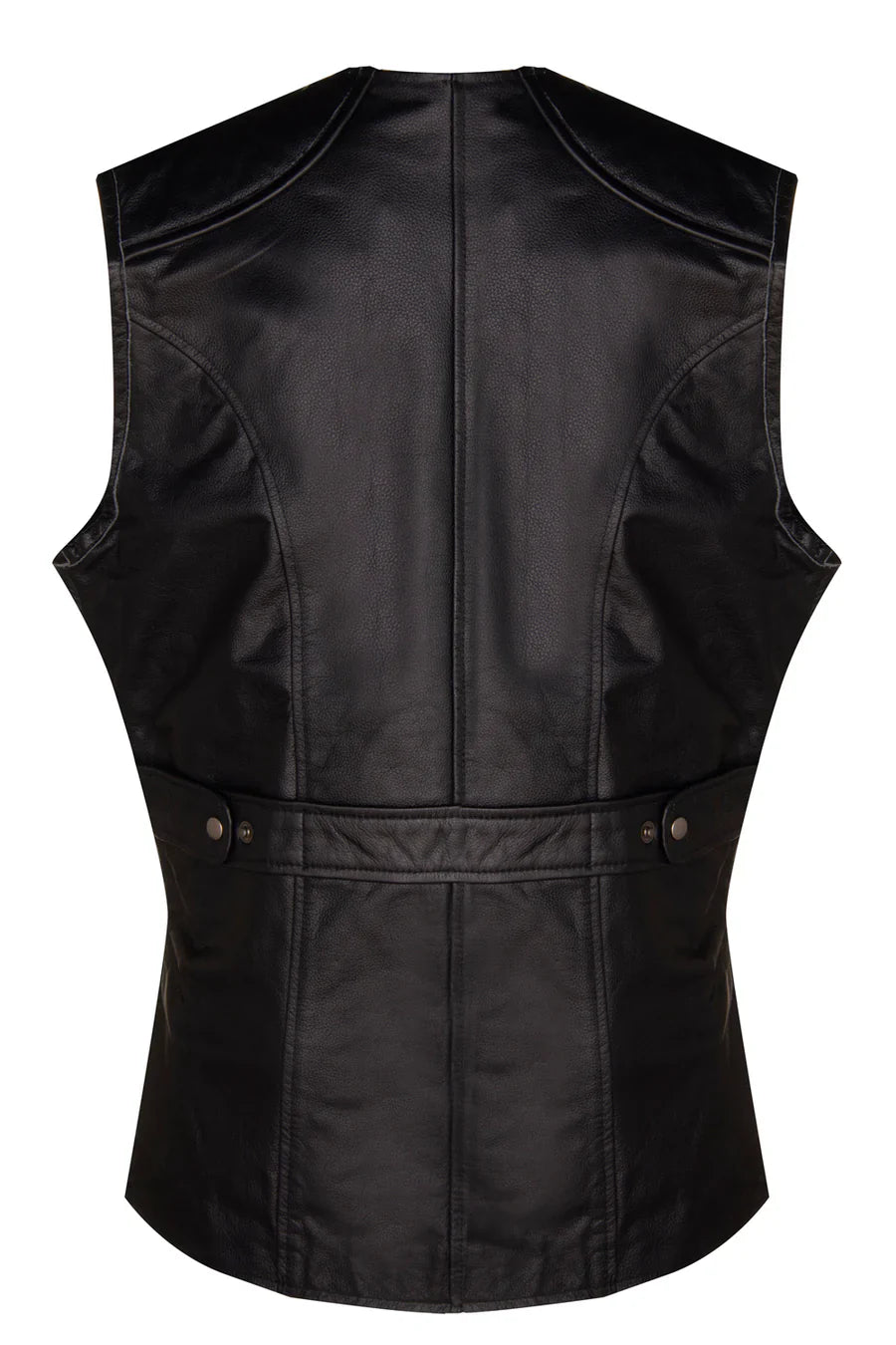 Black Quilted Leather Vest for Men The Leather Fit