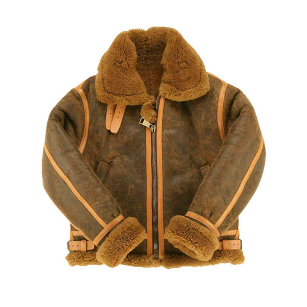 B3 Aviator Shearling Bomber Jacket The Leather Fit