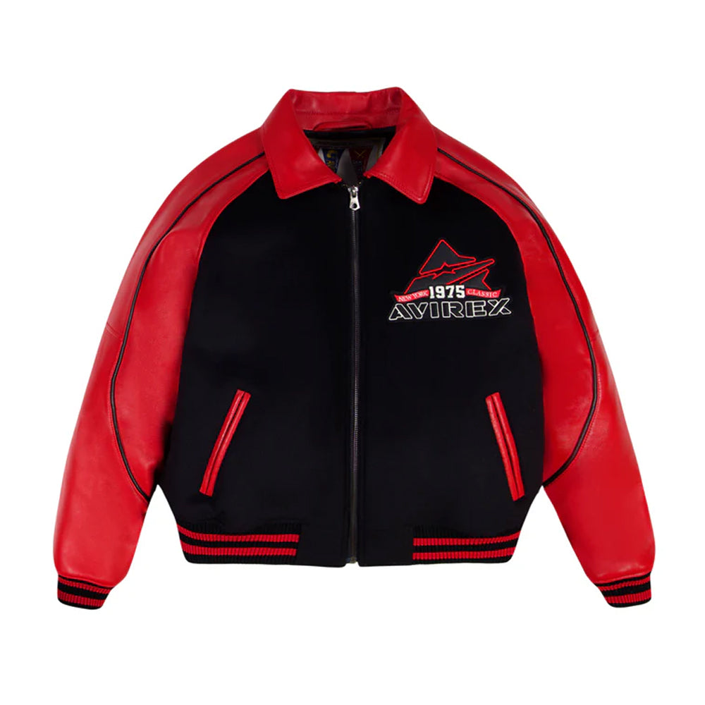 CLASSIC MENS LEATHER VARSITY JACKET The Leather Fit