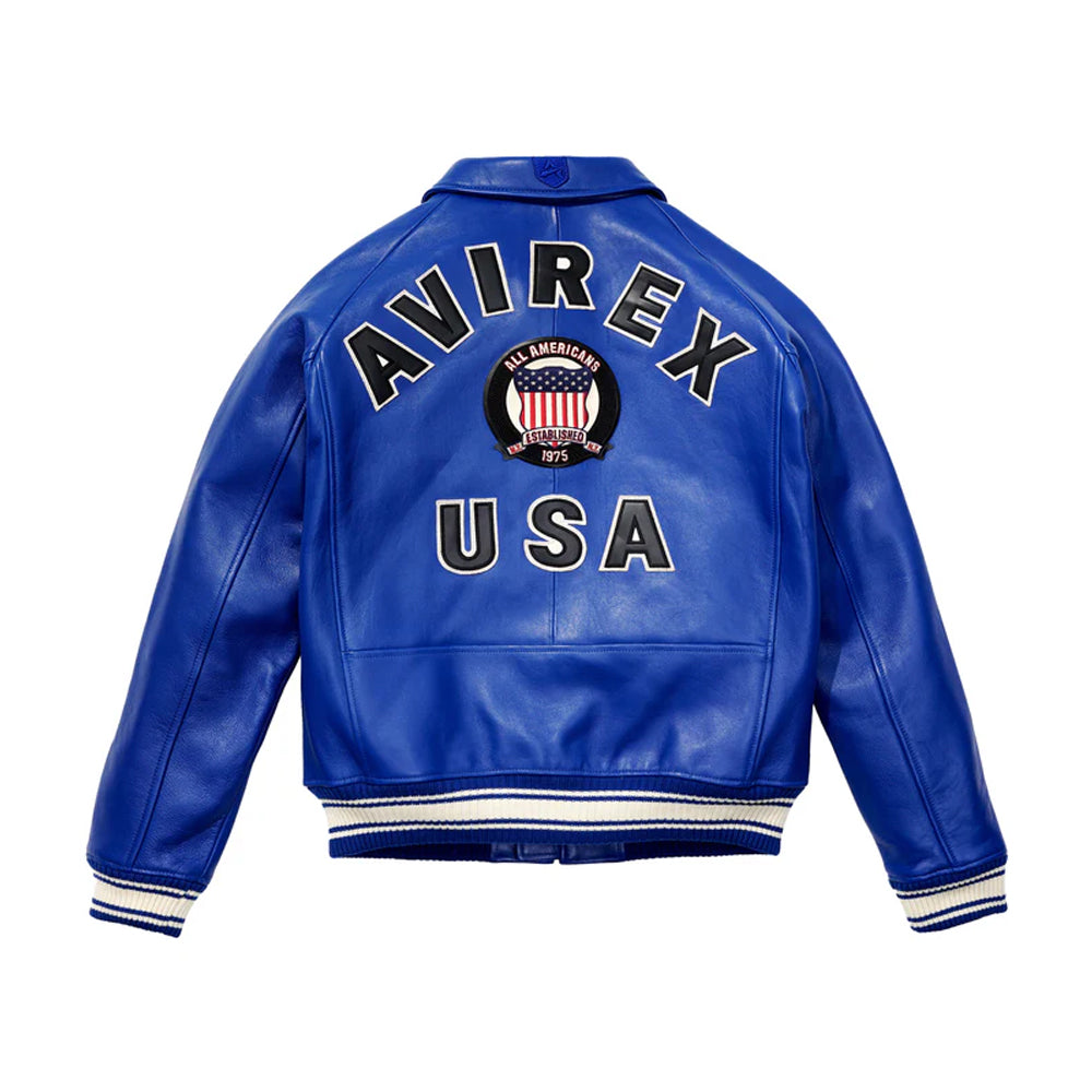 MENS BLUE ICON JACKET The Leather Fit