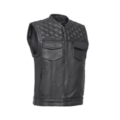 Heavy Duty Leather Motorcycle Vest The Leather Fit