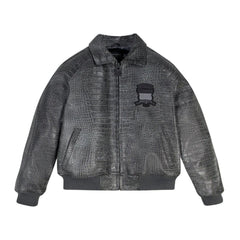 LIMITED EDITION DISTRESSED CROC ICON JACKET The Leather Fit