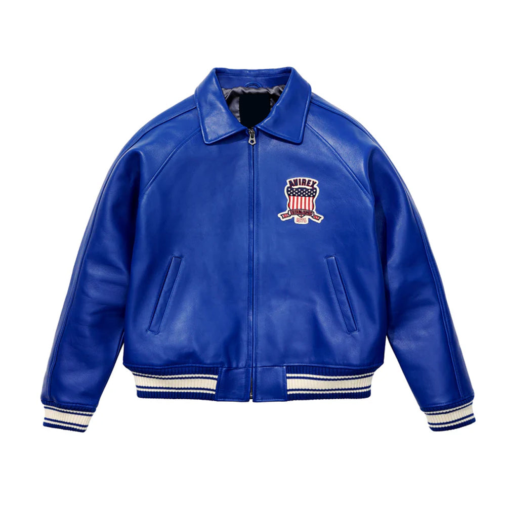 MENS BLUE ICON JACKET The Leather Fit