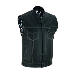 Men’s Street Style Leather Vest The Leather Fit
