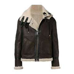 Men’s Vintage Brown B-6 Bomber Leather Jacket The Leather Fit