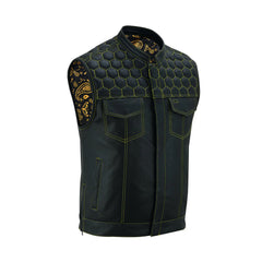 Premium Biker Style Leather Vest The Leather Fit