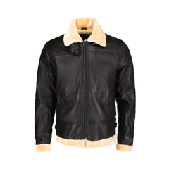 Steve Men’s Brown Bomber Leather Jacket The Leather Fit