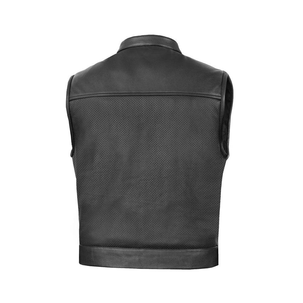 Men’s Motorcycle Leather Vest The Leather Fit