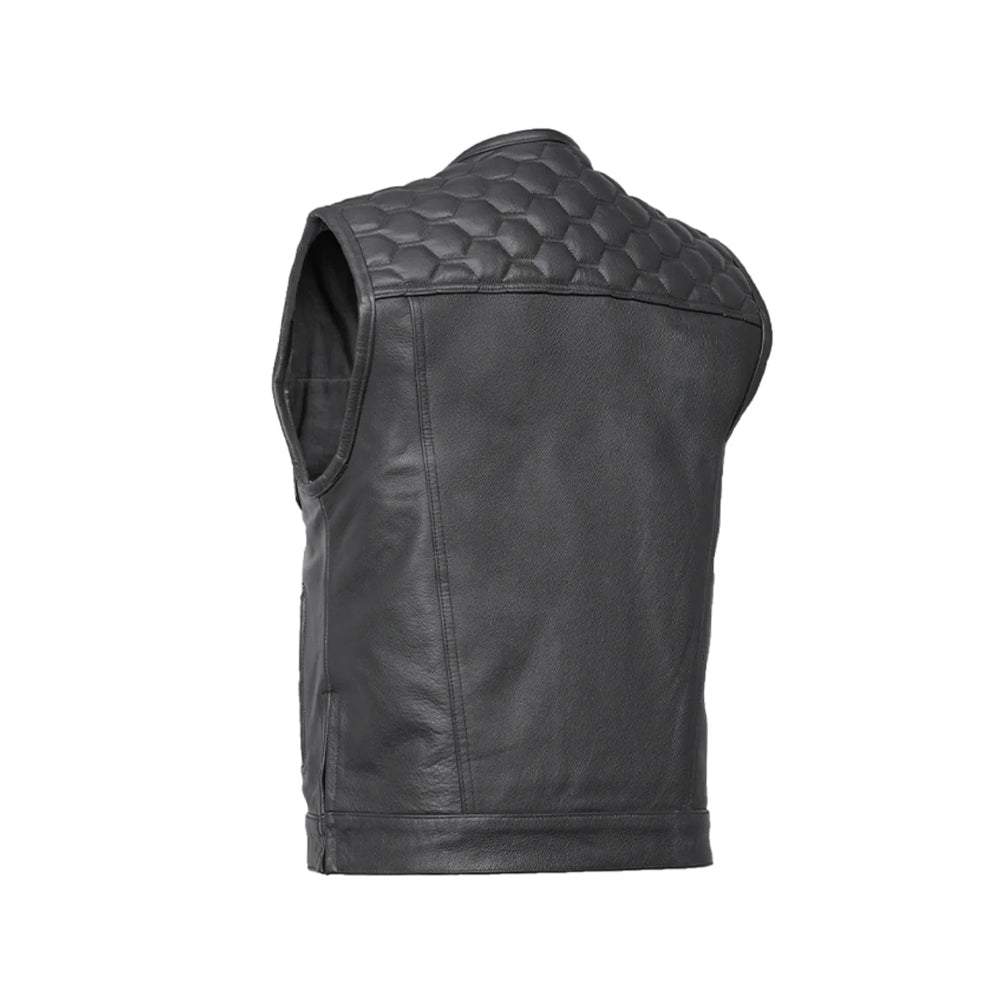 Heavy Duty Leather Motorcycle Vest The Leather Fit