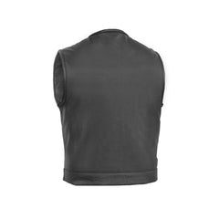 Drop Zone Men's Leather Motorcycle Vest The Leather Fit