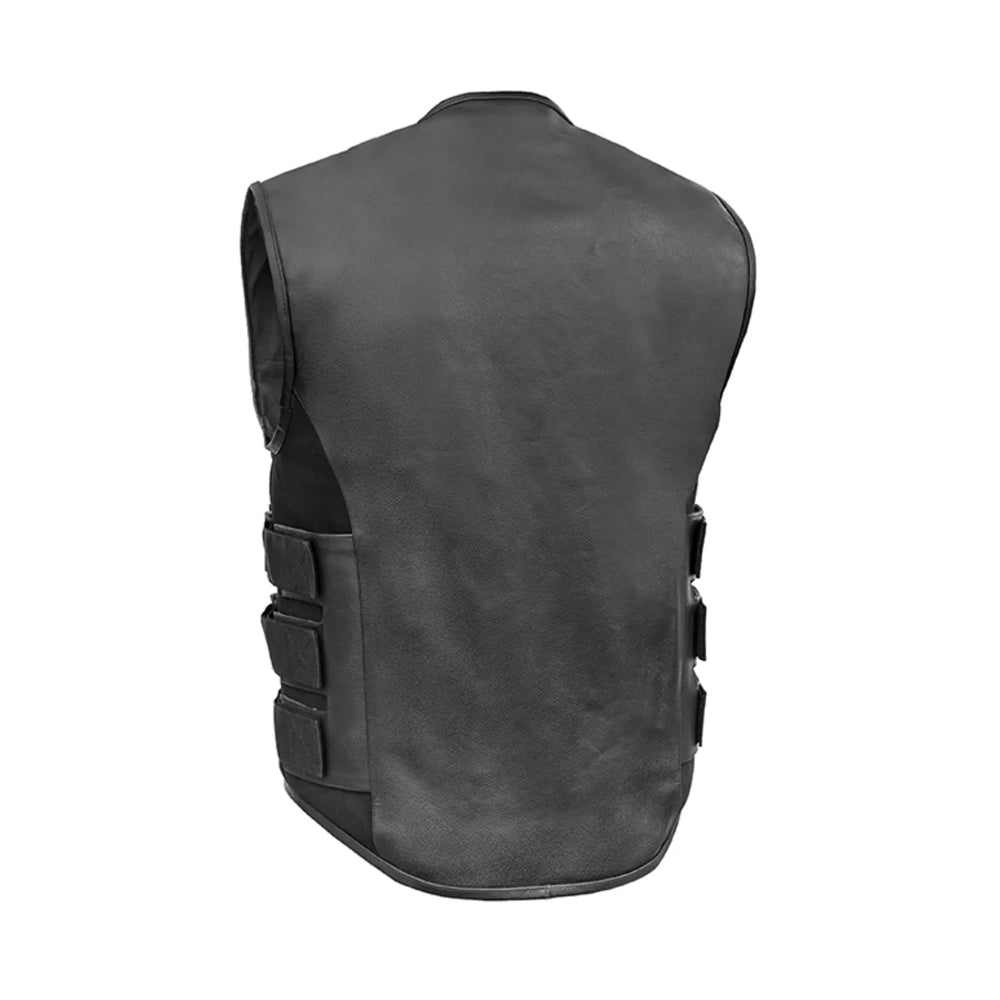 Stylish Sleeveless Men’s Leather Vest The Leather Fit