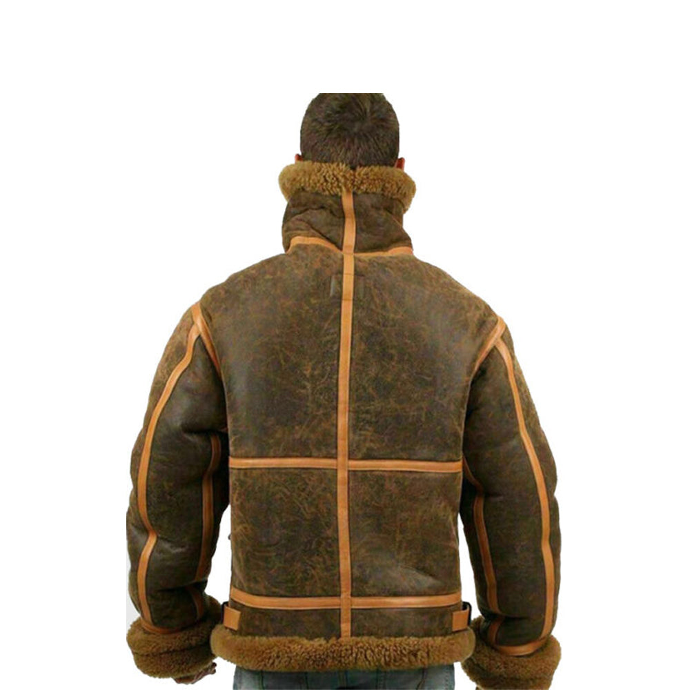 B3 Aviator Shearling Bomber Jacket The Leather Fit