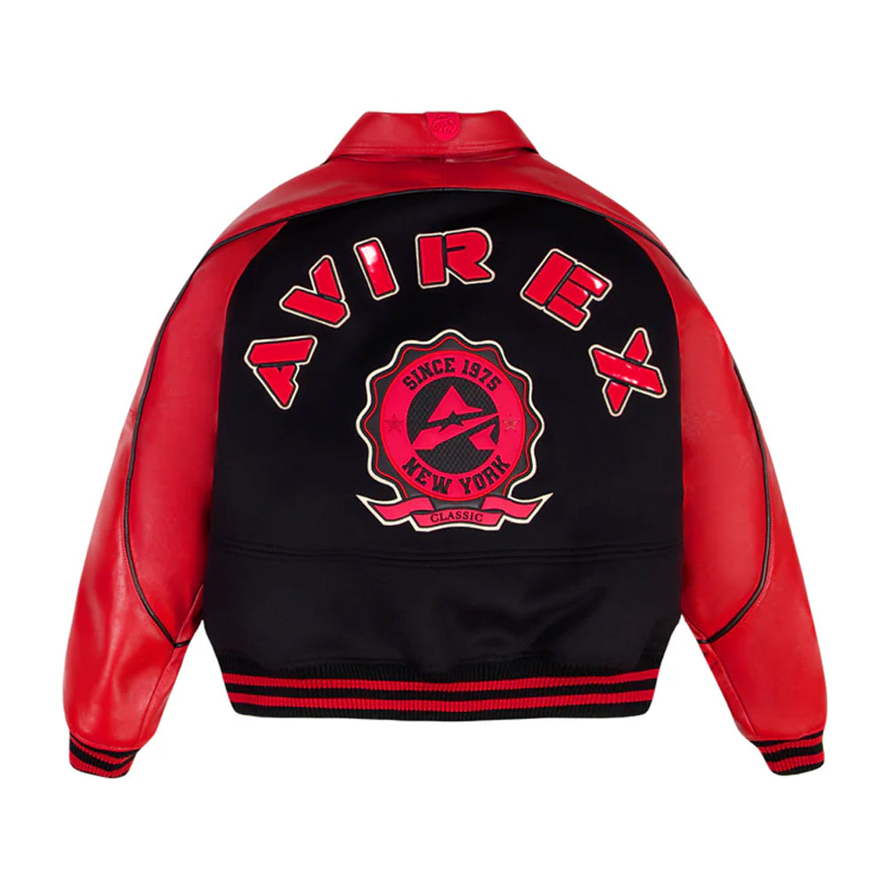 CLASSIC MENS LEATHER VARSITY JACKET The Leather Fit