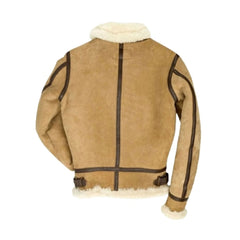 Women B3 Bomber Suede Leather Shearling Jacket The Leather Fit