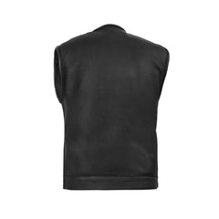 Maverick Men's Motorcycle Leather Vest The Leather Fit