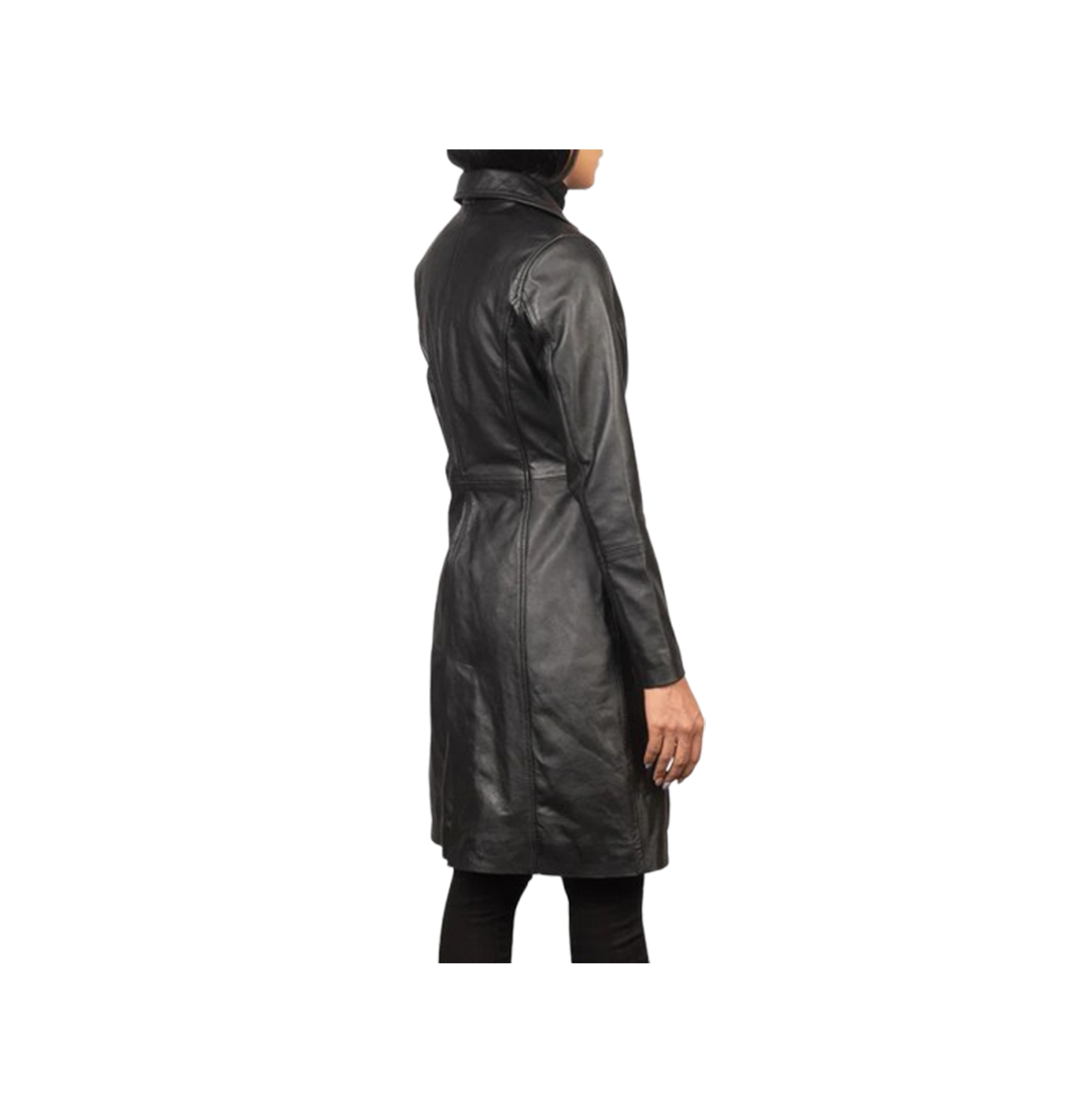 Alexis Brown Single Breasted Leather Coat - The Leather Fit