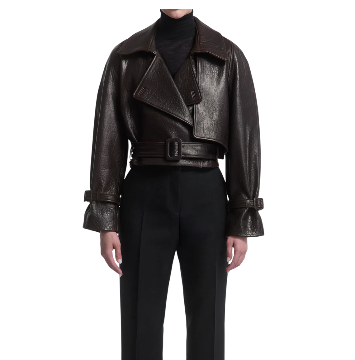 Hatti Cropped Leather Jacket for Women | Genuine Leather - The Leather Fit