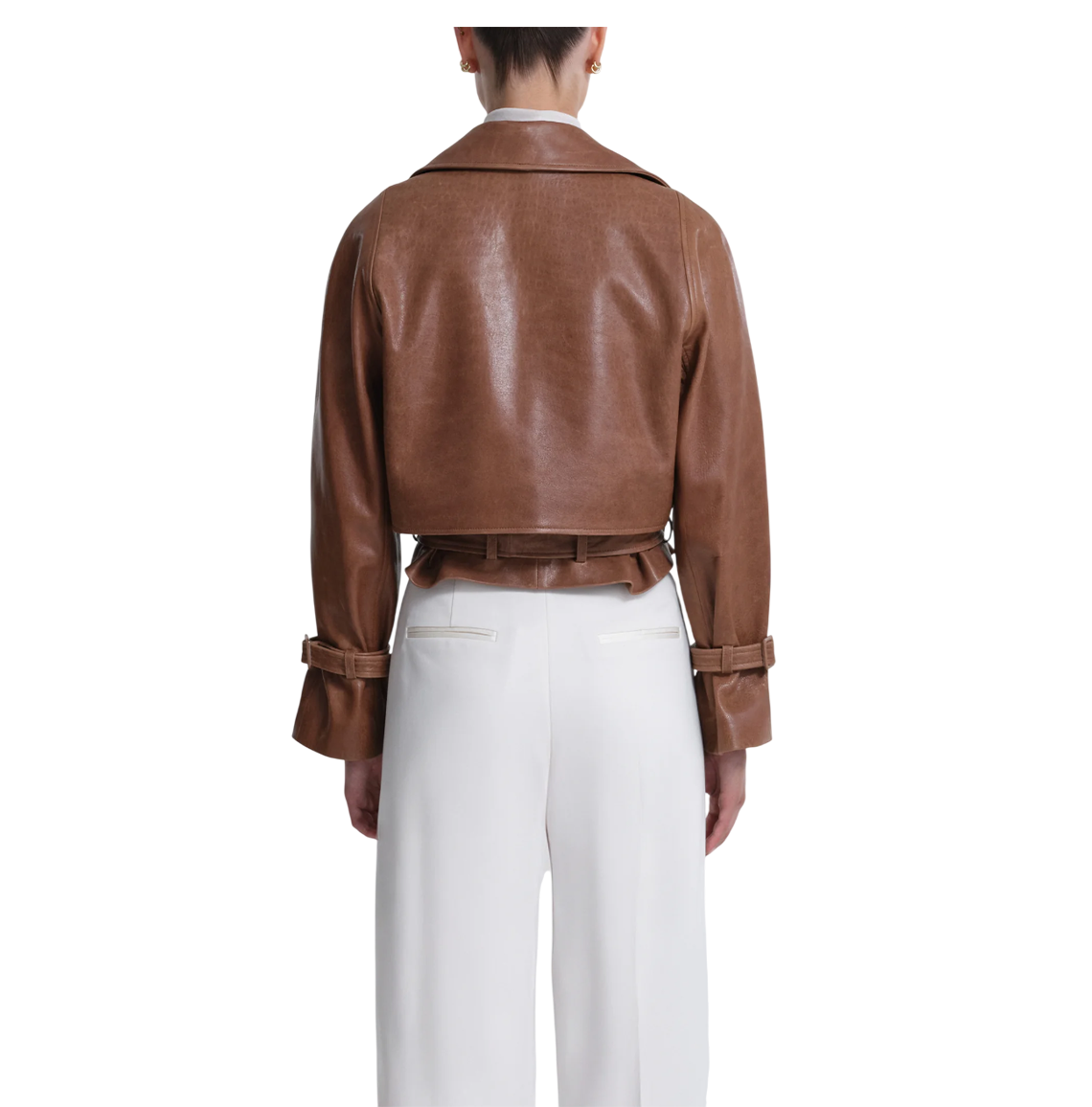 Hatti Cropped Leather Jacket for Women | Genuine Leather - The Leather Fit