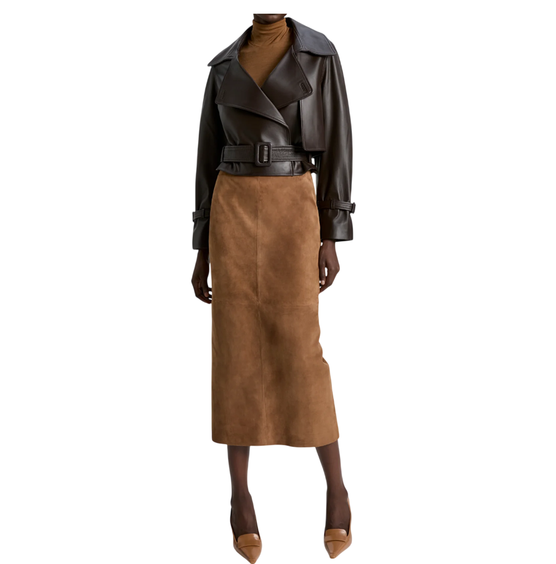 Hatti Cropped Leather Jacket for Women | Genuine Leather - The Leather Fit