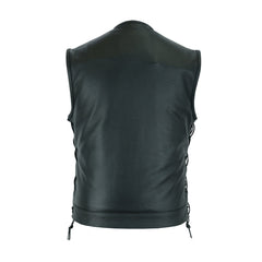 Men's Motorcycle Leather Vest The Leather Fit