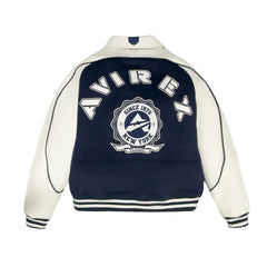 CLASSIC WHITE LEATHER VARSITY JACKET The Leather Fit