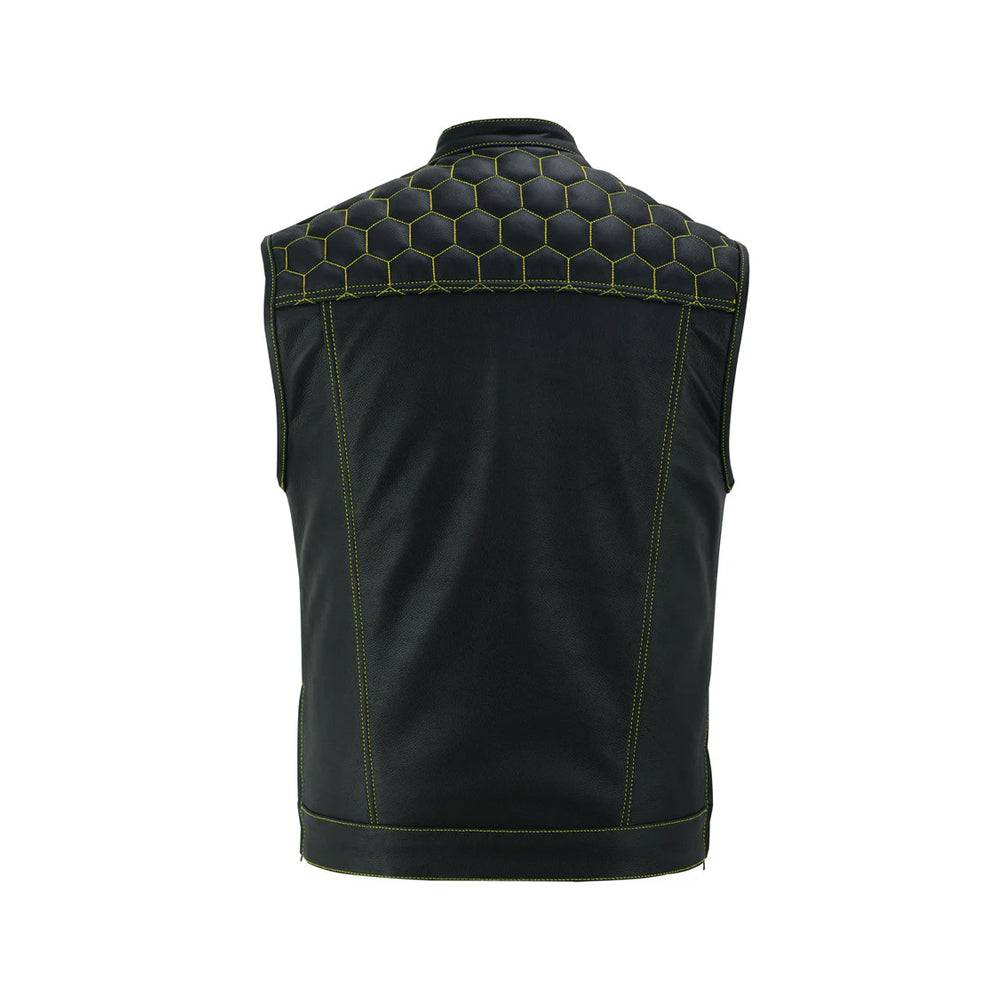 Premium Biker Style Leather Vest The Leather Fit